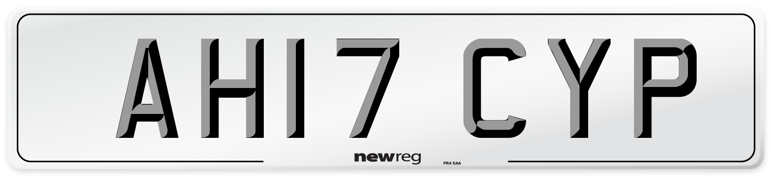 AH17 CYP Number Plate from New Reg